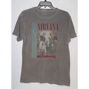 Vintage 90s Style Nirvana Nevermind Shirt MEDIUM Band Graphic Tee Grunge Rock